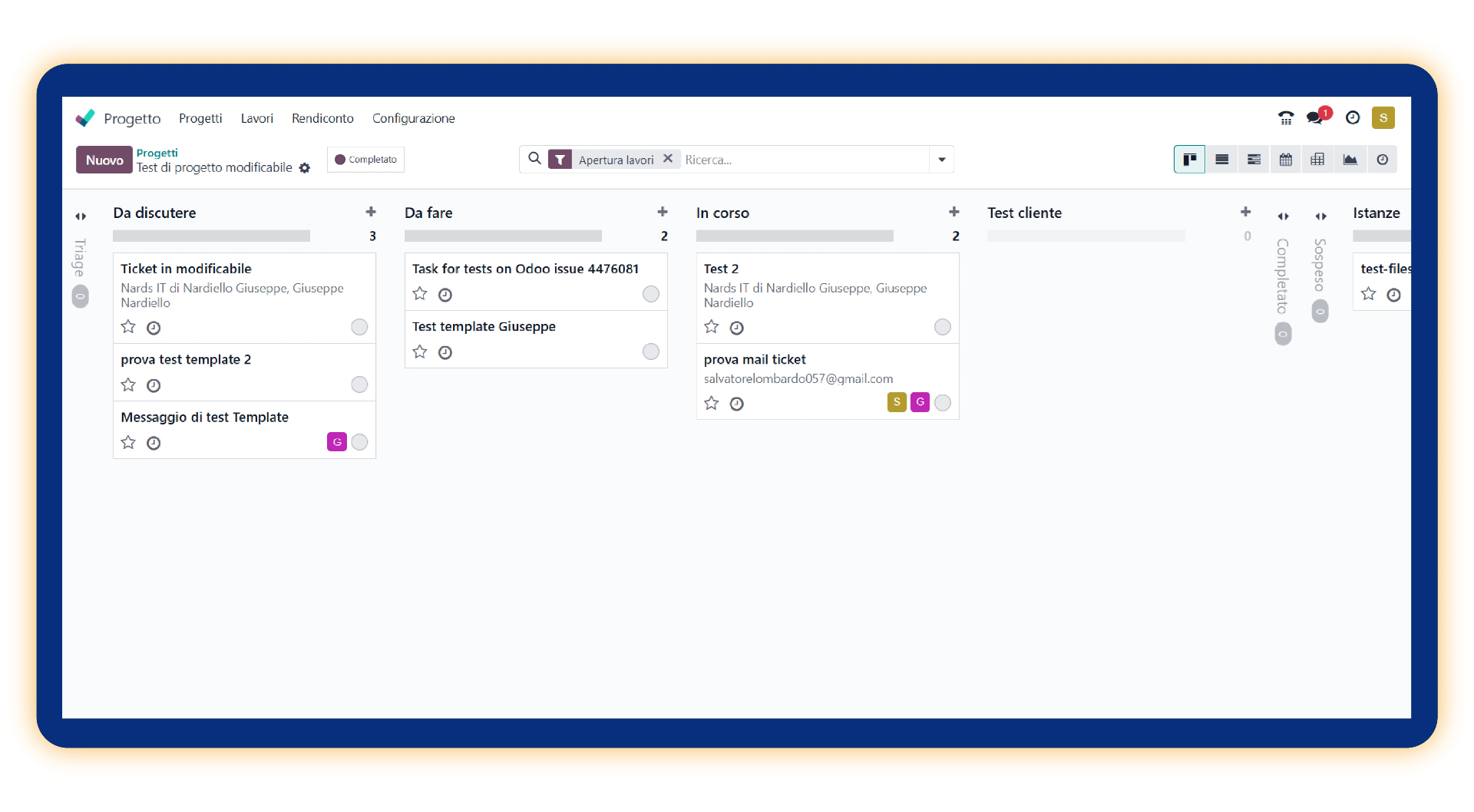 dashboard software gestione progetti