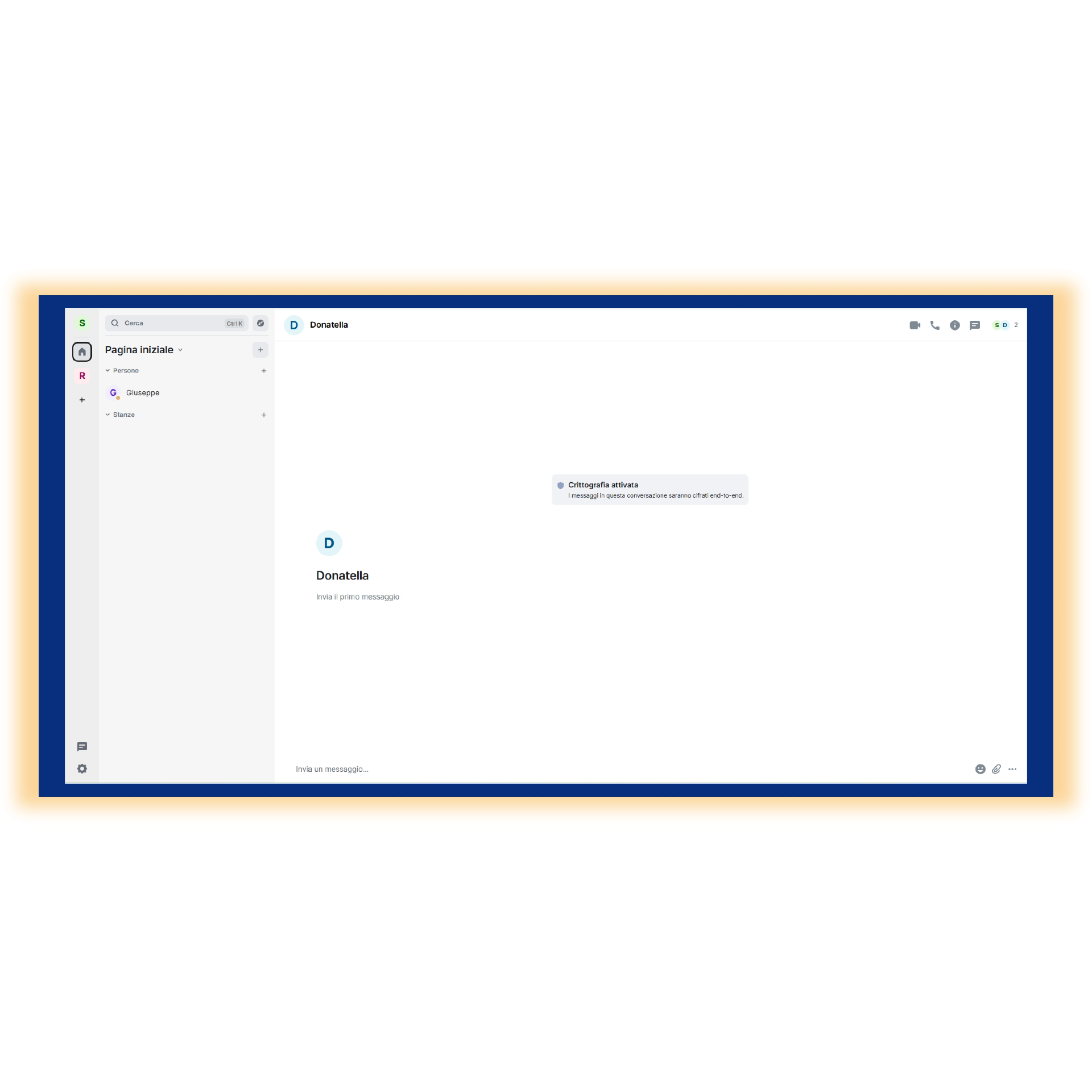 screen in uso del software